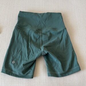 lululemon athletica Forest Green Bike Shorts